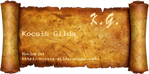 Kocsis Gilda névjegykártya
